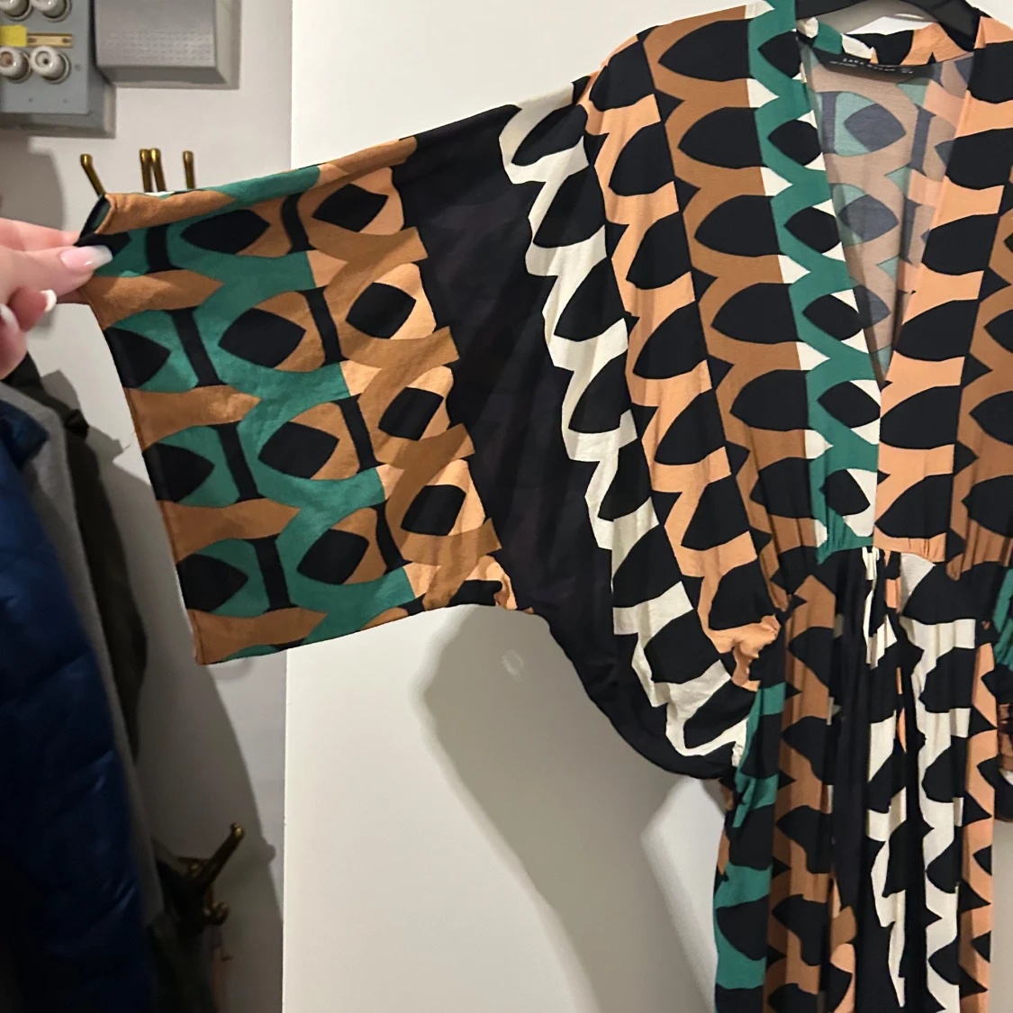 Mönstrad långklänning från Zara Woman - 1