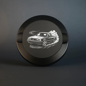 Metall Snusdosa - A-traktor, EPA - Denna stilrena snusdosa i matt svart metall är både praktisk och elegant. Med två fack för nytt och använt snus samt en robust konstruktion är den perfekt för alla tillfällen. Den kompakta storleken gör den lätt att bära, och den lasergraverade designen ger en personlig touch.