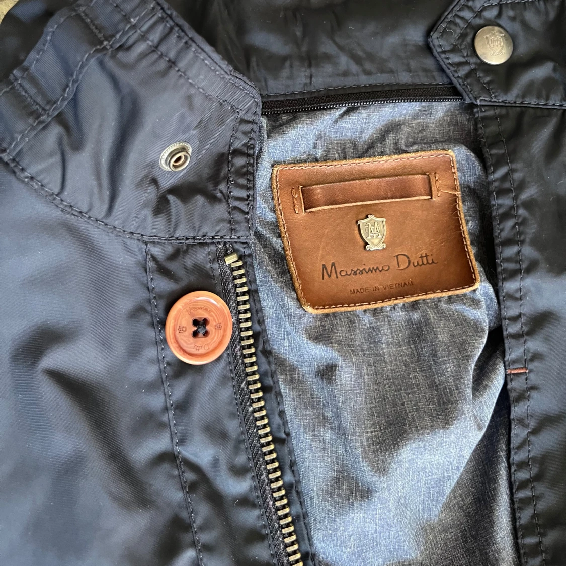 Marinblå fieldjacket massimodutti - 1