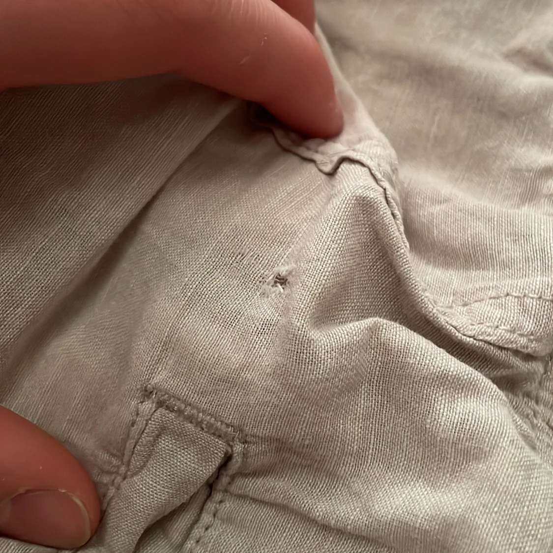 Beige linnebyxor från Jack & Jones - 3