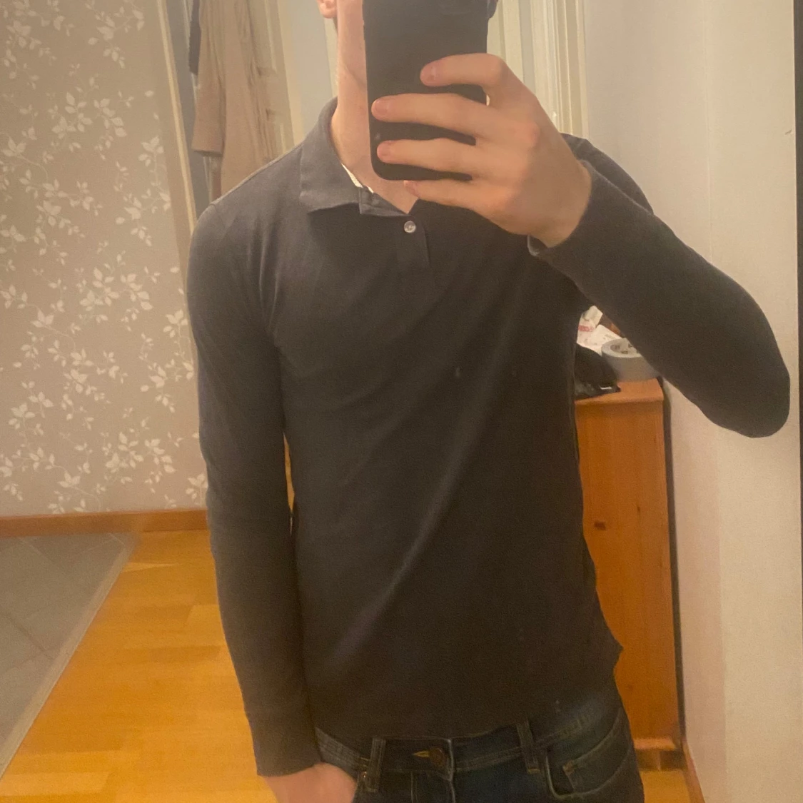 Mörkgrå pikétröja från Pier One - 1