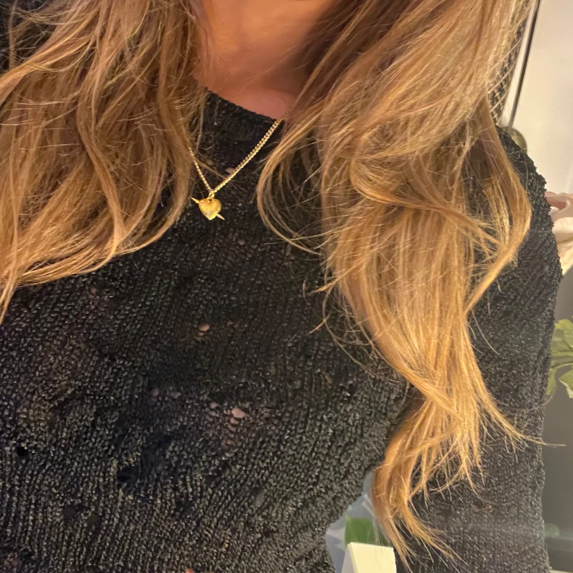 Svart stickad tröja - 3