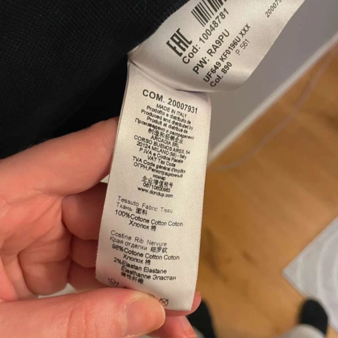 Mörkblå hoodie från Dondup - 2