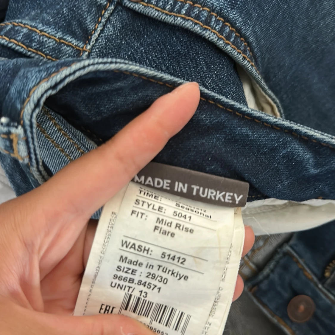 LTB Roxy blå flare jeans midwaist - 3