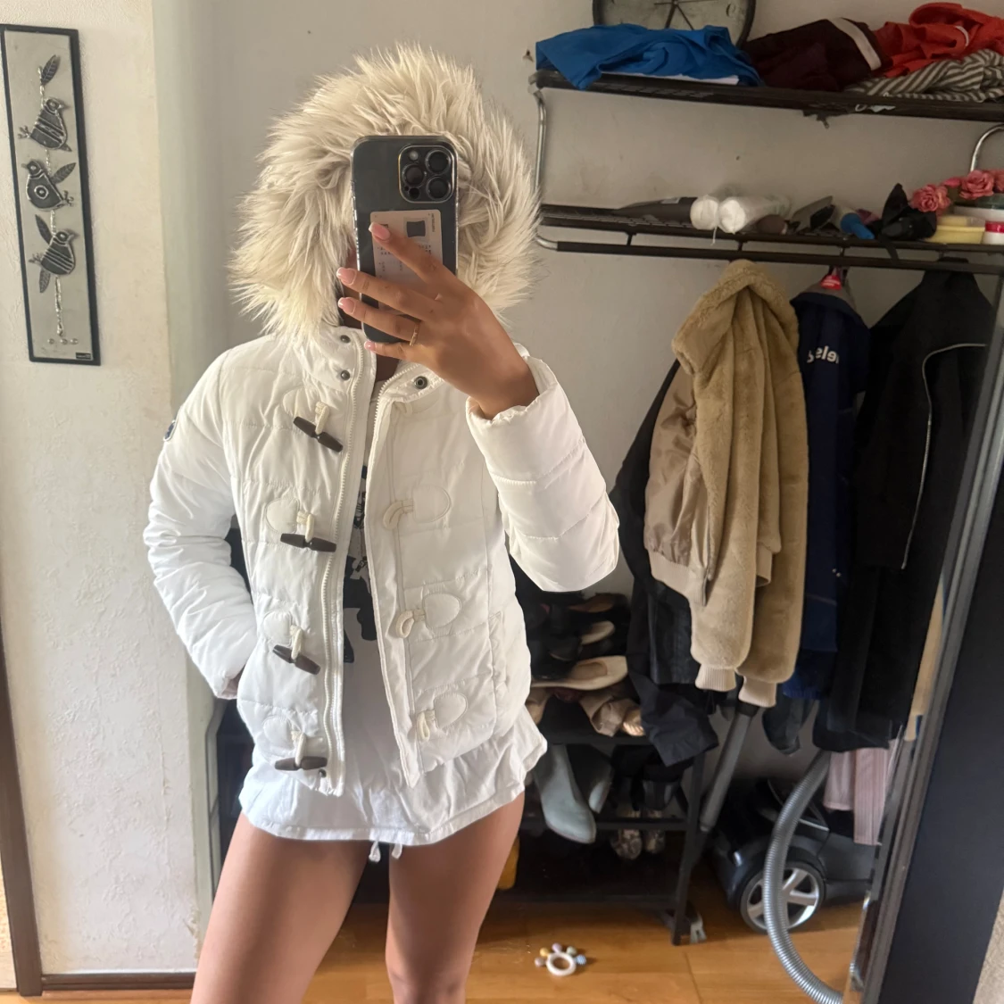 Vit pufferjacka från Abercrombie - 1