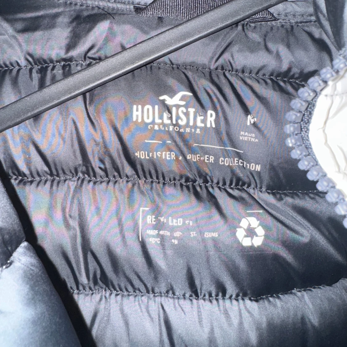 Vit pufferjacka från Hollister M - 2