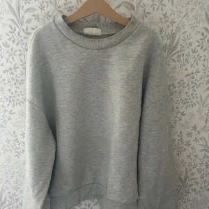 Grå sweatshirt - Grå sweatshirt från Gina Tricot, (några sminkfläckar på kragen)
