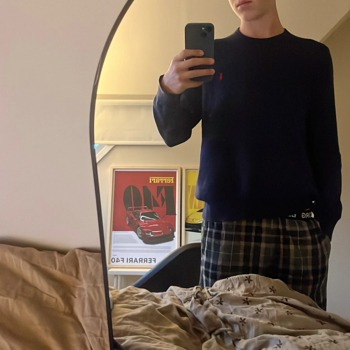 Mörkblå stickad tröja från Ralph Lauren - 4