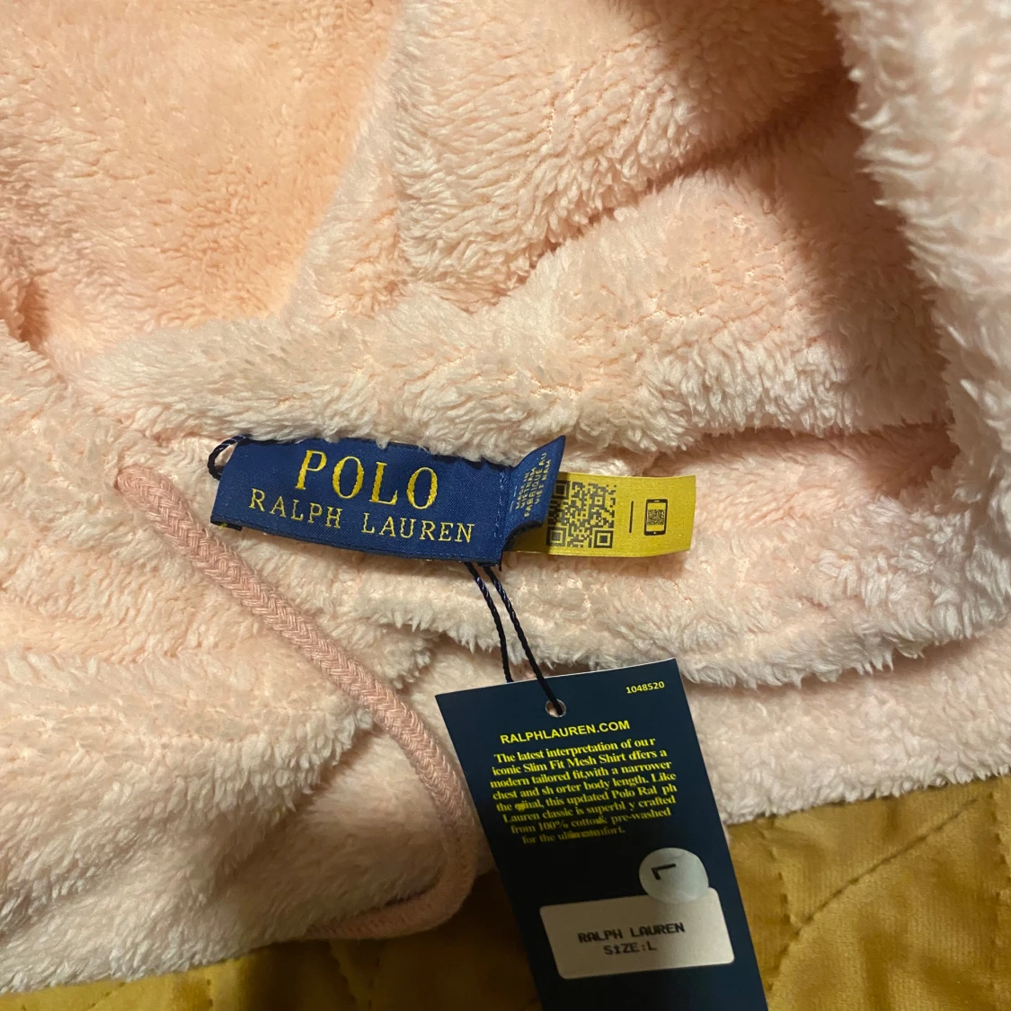 Ljusrosa fleece hoodie Polo Ralph Lauren - 2