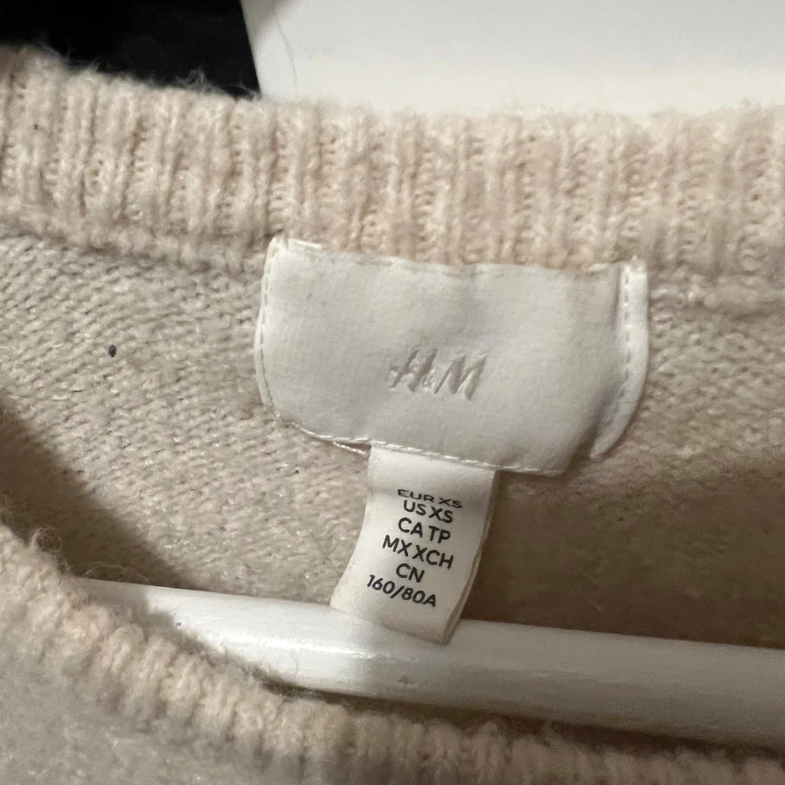 Beige stickad topp från H&M - 2