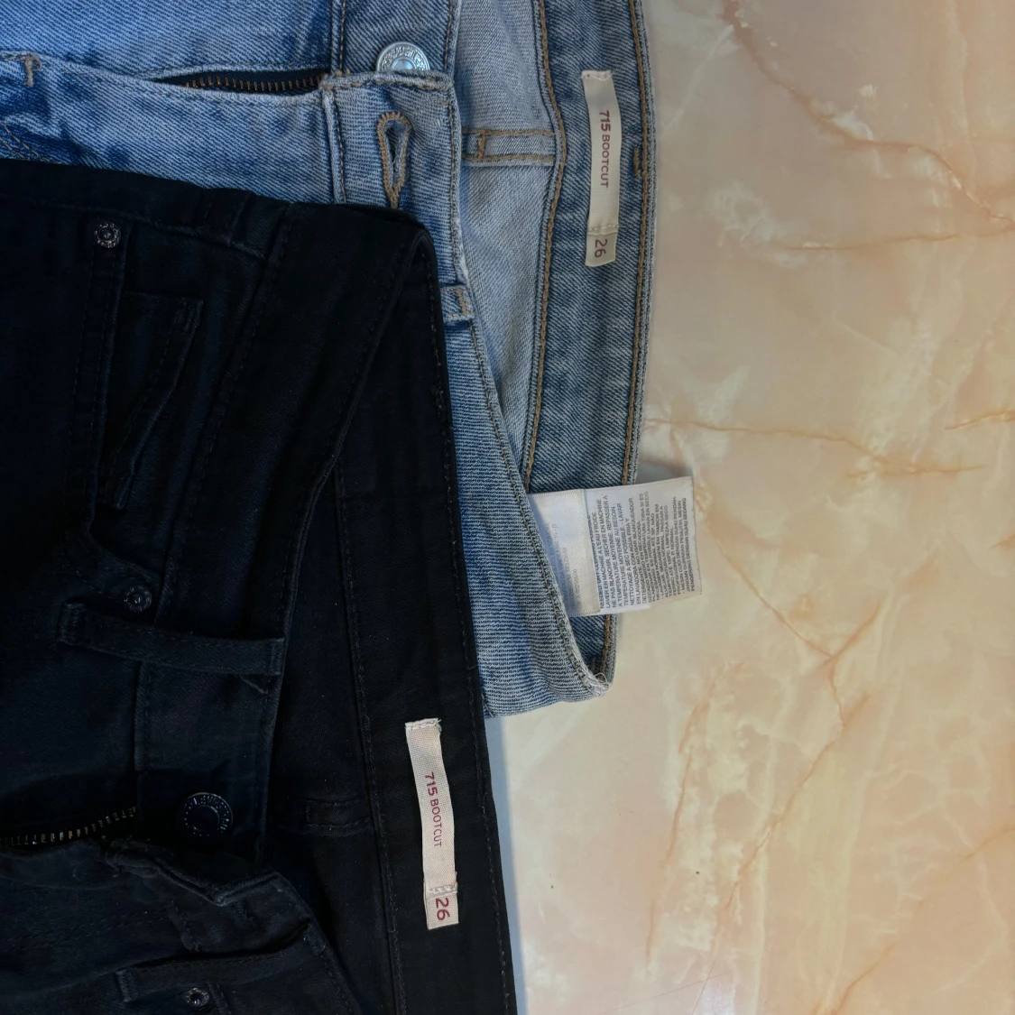 Levi's 715 Bootcut jeans blå & svarta - 1