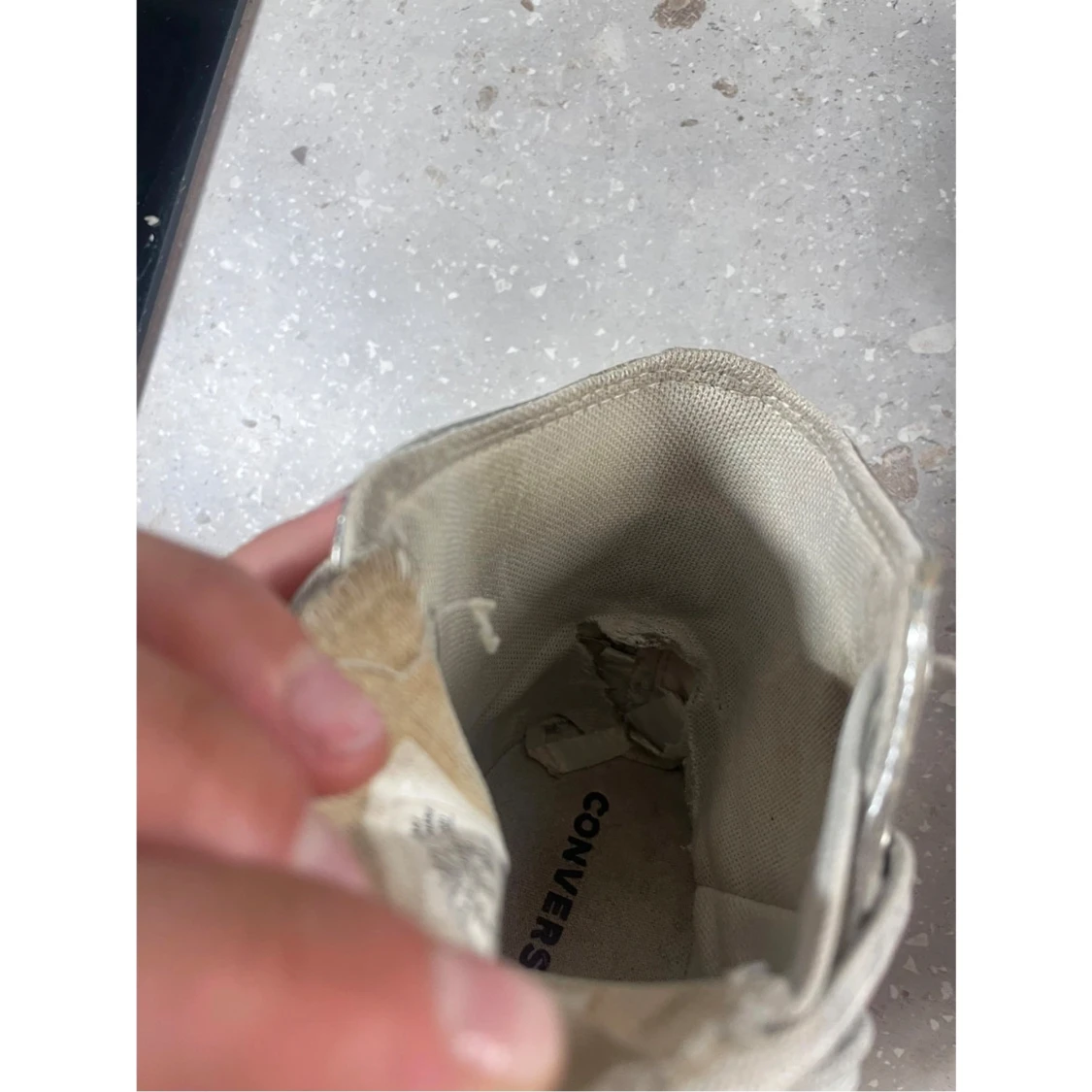 Silvriga Converse All Star high tops - 3