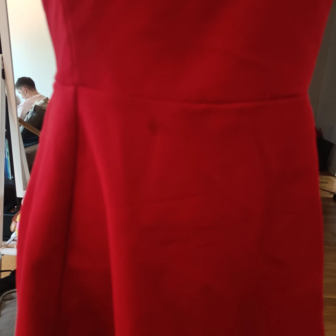 Röd ärmlös kortklänning - 2