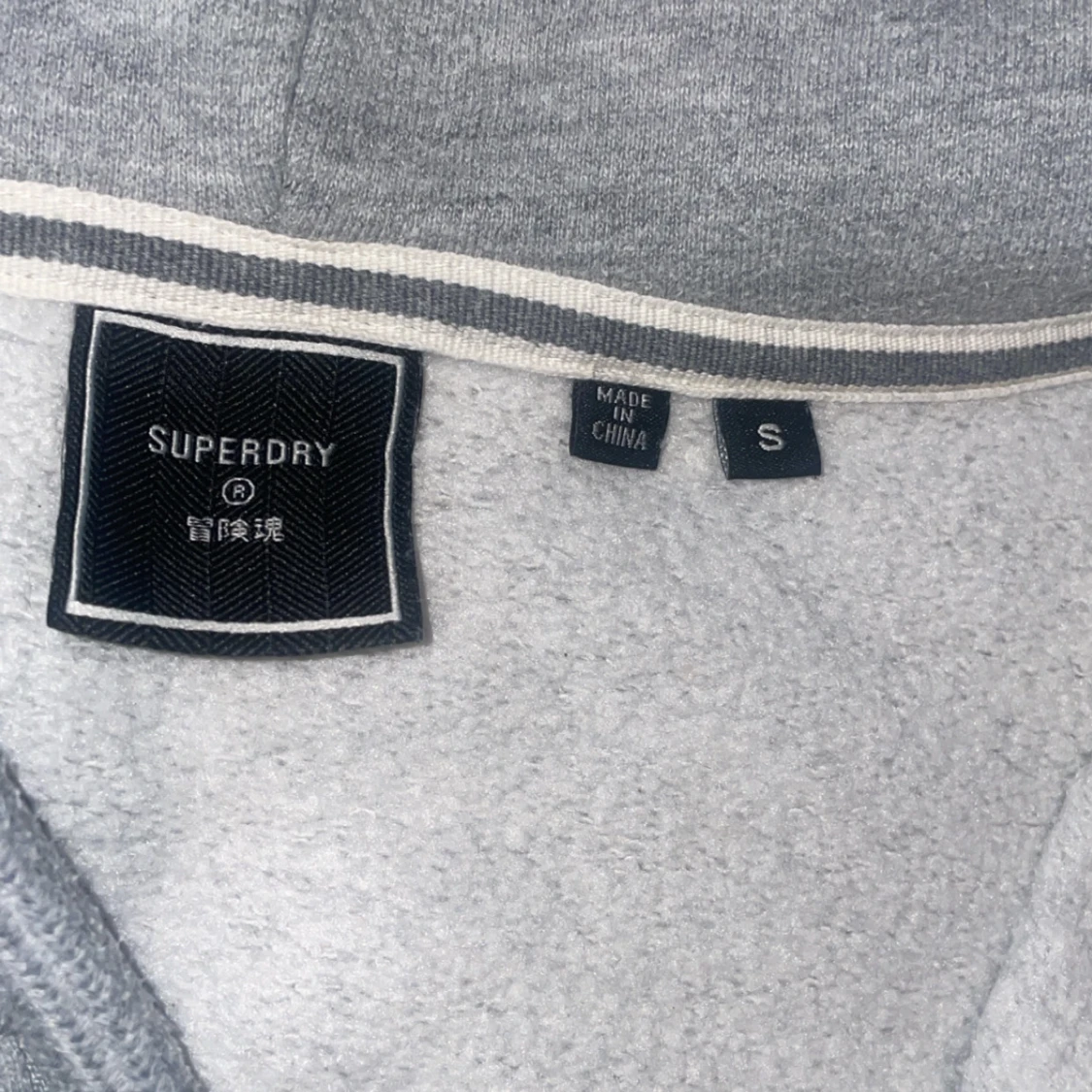 Superdry grå zip hoodie  - 2