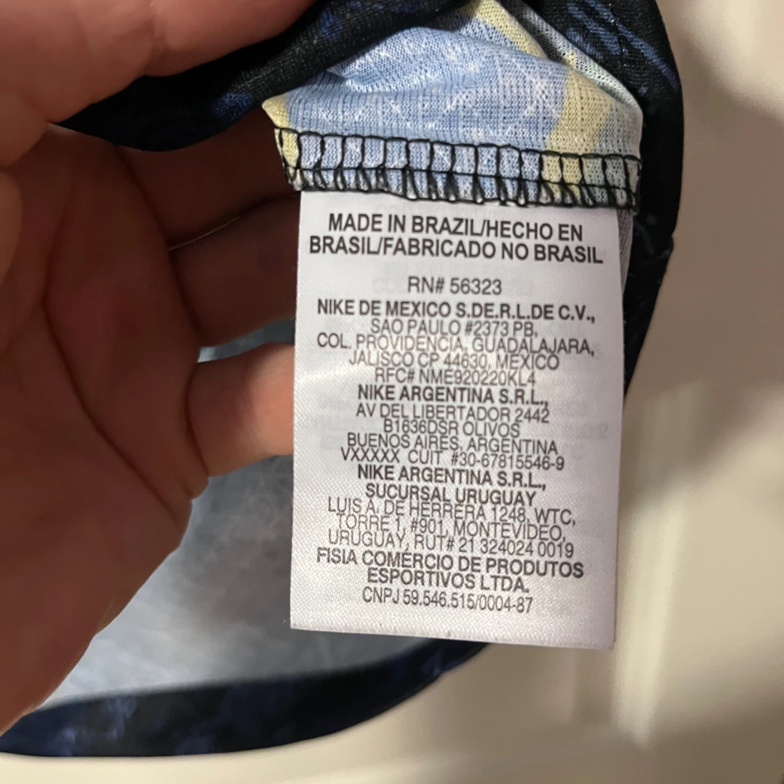 Blå Brasilien fotbollströja Nike M - 1