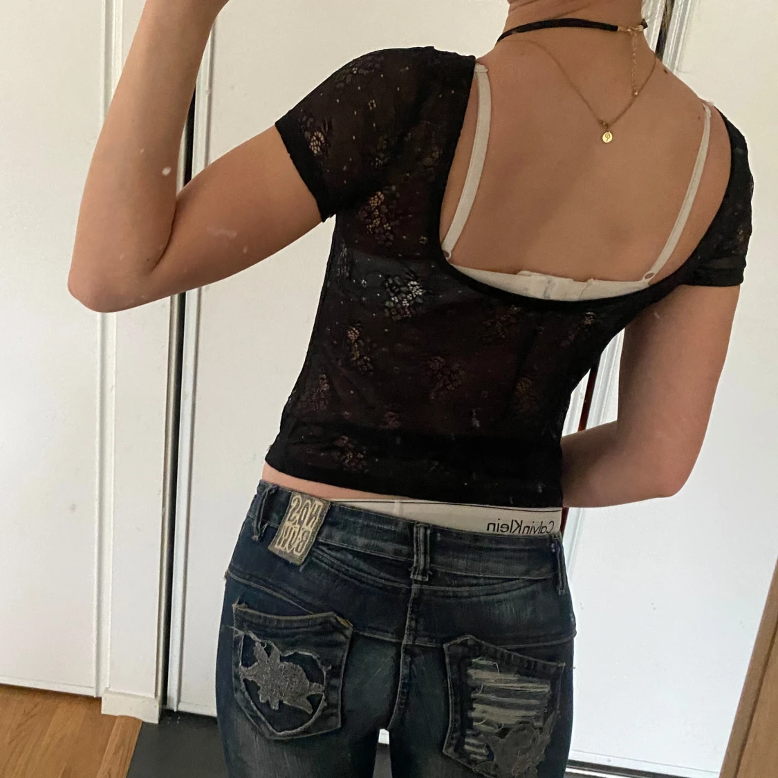 Svart spetsblus - 2
