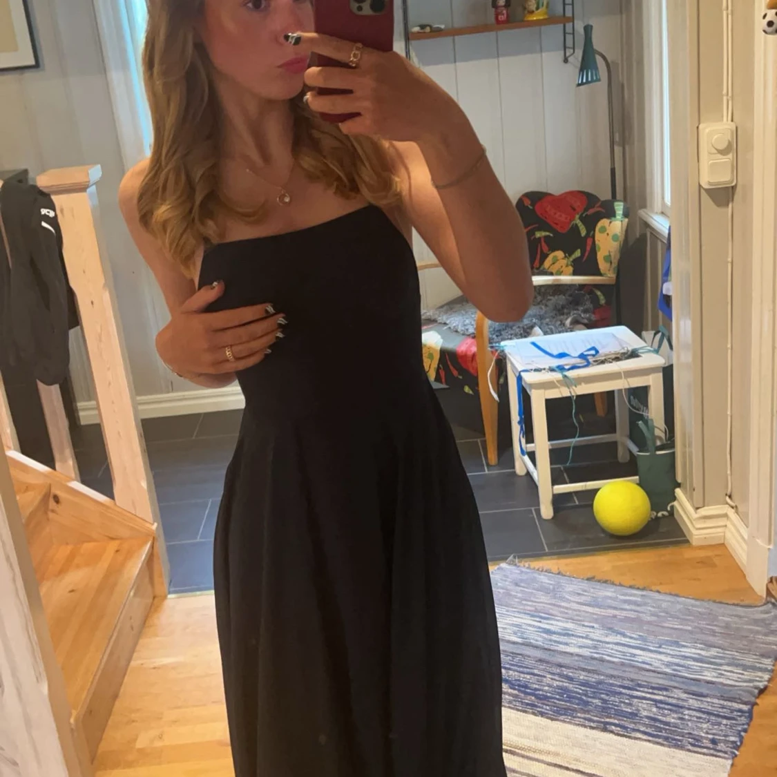 Mörkblå långklänning från JJ's House - 4