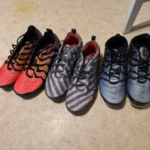 Vapormax - De oranga och gråa är helt nya de blåa har nån liten fläck som man kan tvätta bort