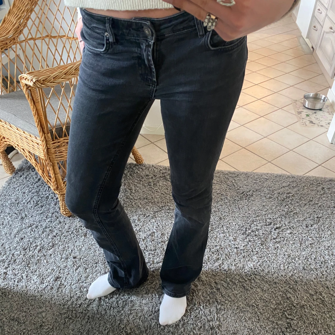 low waist bootcut jeans - 3