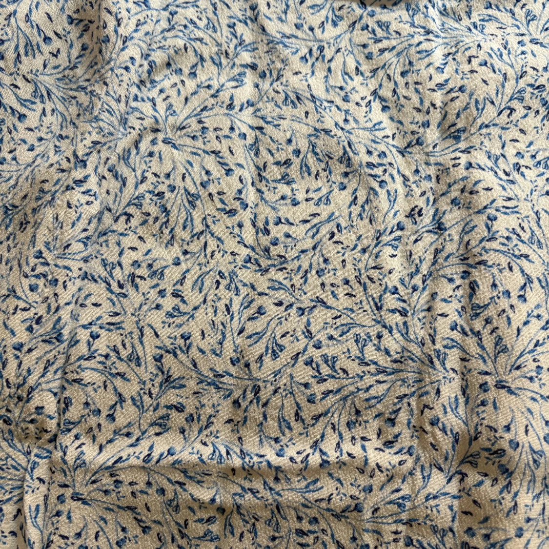 Blåvit blommig långkjol - 3