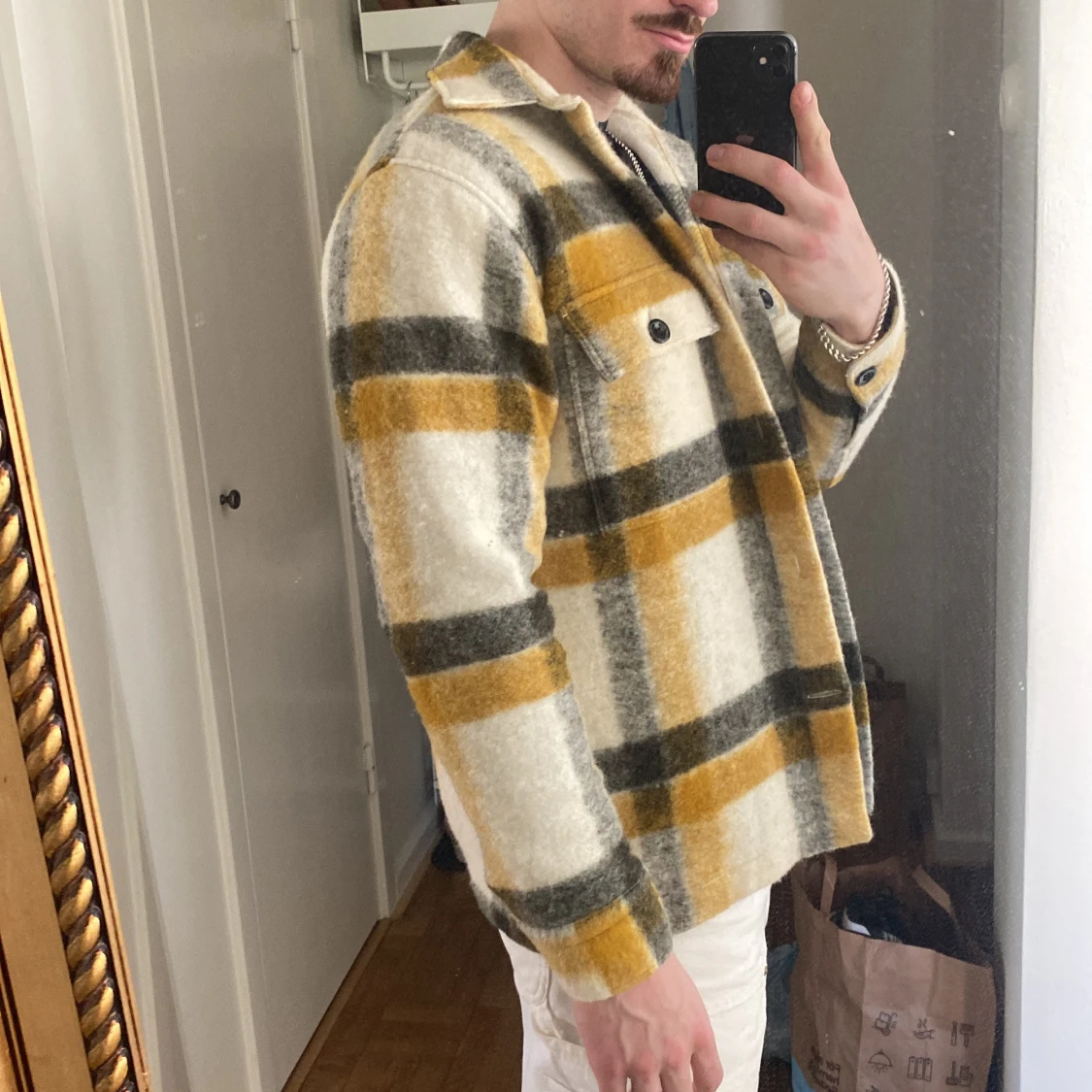 Rutig overshirt från NN07 i ullmix - 3