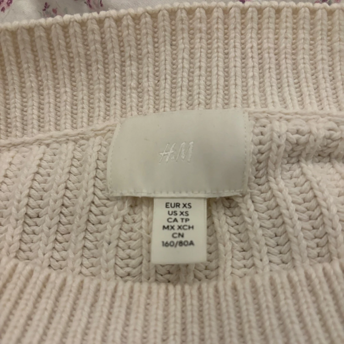 Vit offshoulder tröja H&M💕 - 3