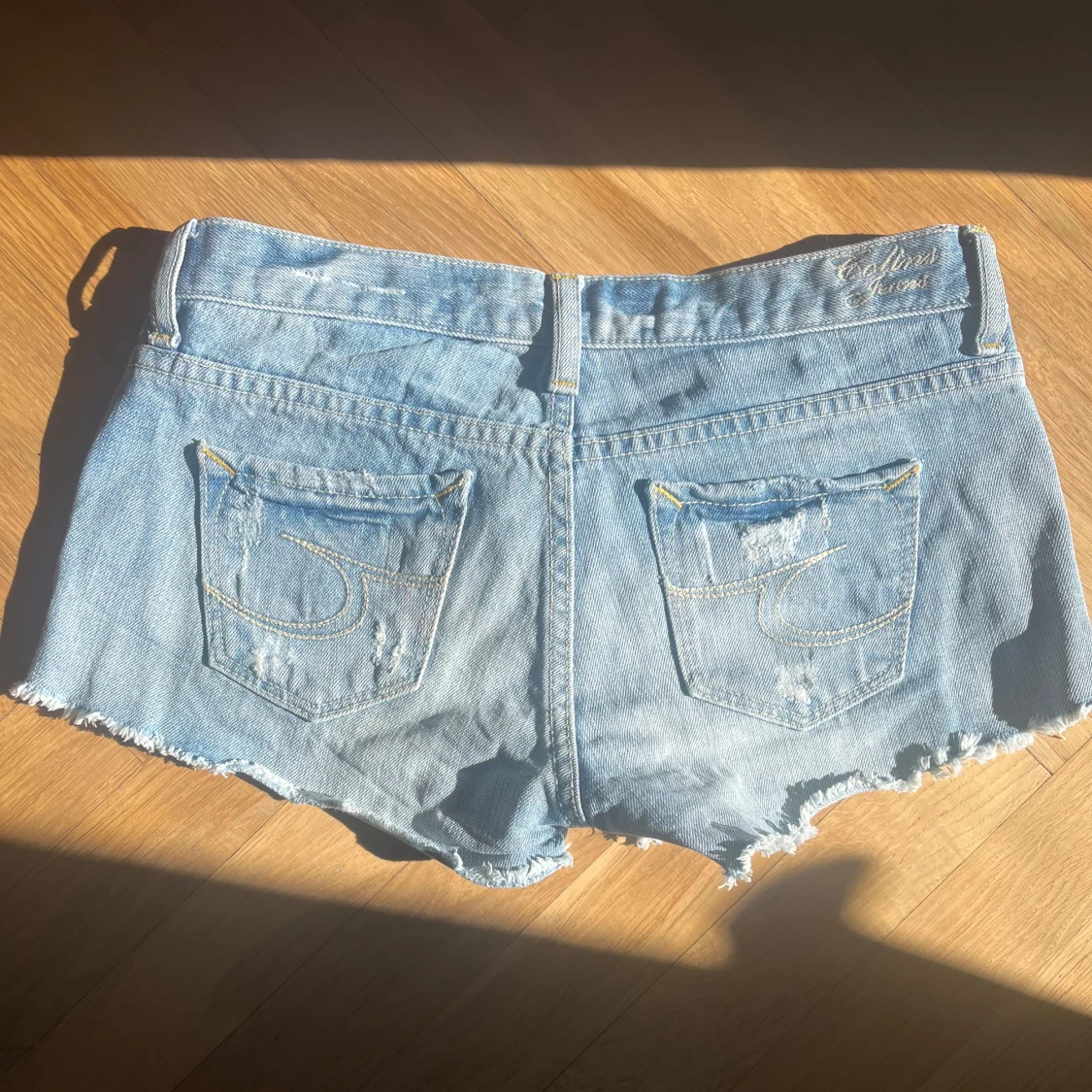 Jeansshorts lågmidjade - 1