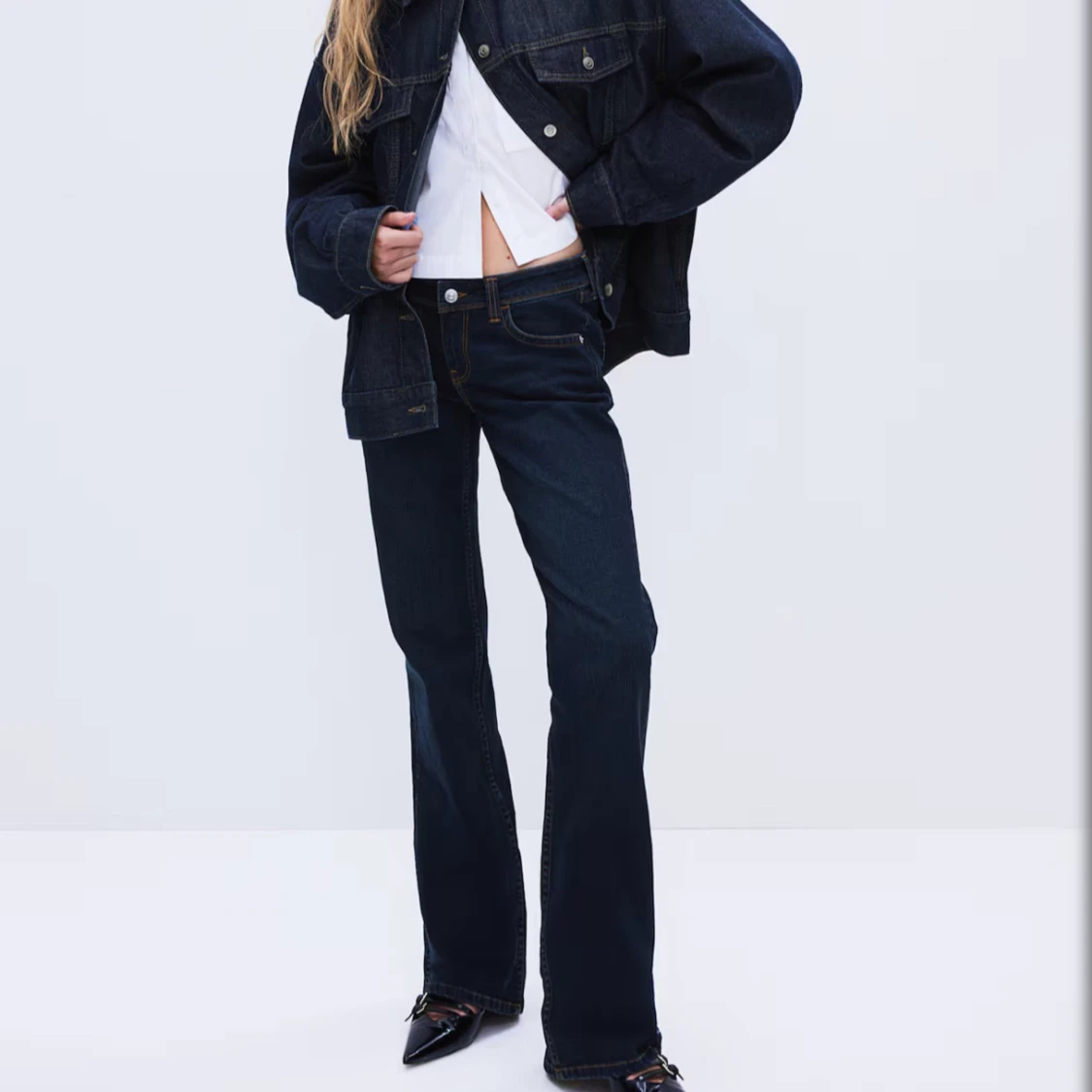 Lågmidjade bootcut jeans - 1