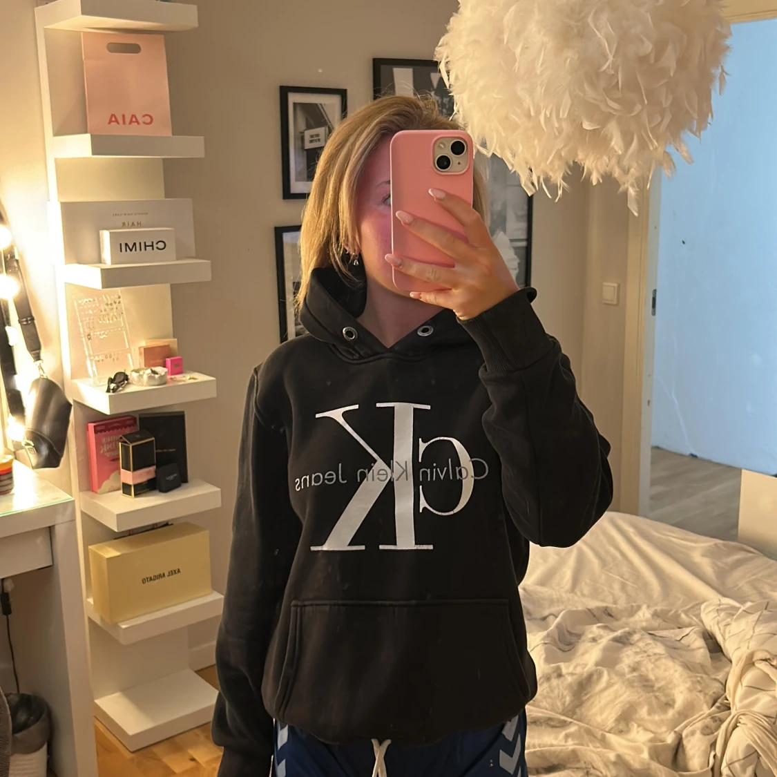 Svart Calvin Klein hoodie - 1