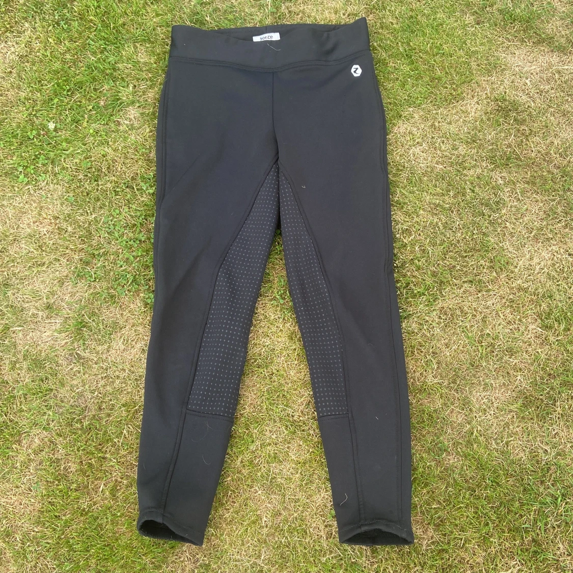 Svarta ridleggings från Horze, fleecefodrade