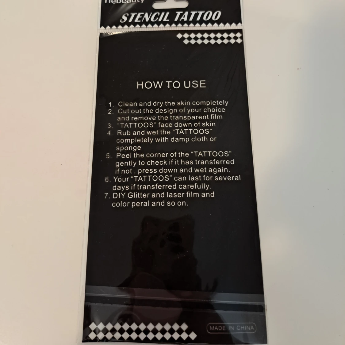 Stencil Tattoo mallar med blommor - 1