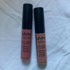 NYX soft matte lip cream - !!!RESERVERADE!!! Två NYX Soft Matte Lip Cream i färgerna Cannes (mauve-rosa) och London (ljus nude-brun). 