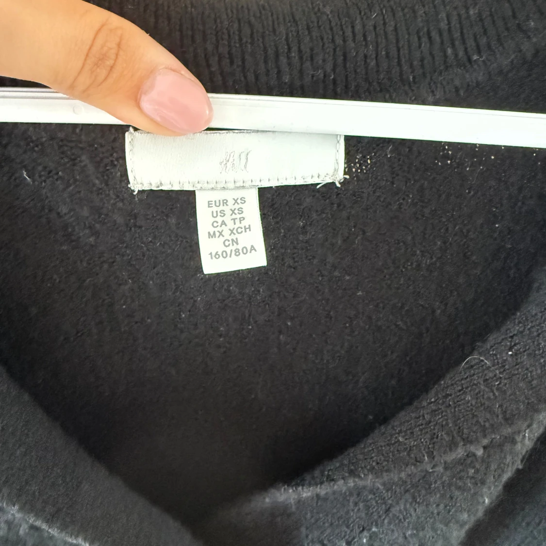 Svart stickad tröja med krage H&M XS - 1