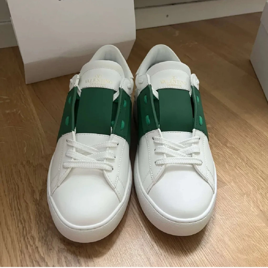 Valentino Garavani Open sneakers vit/grön - 2