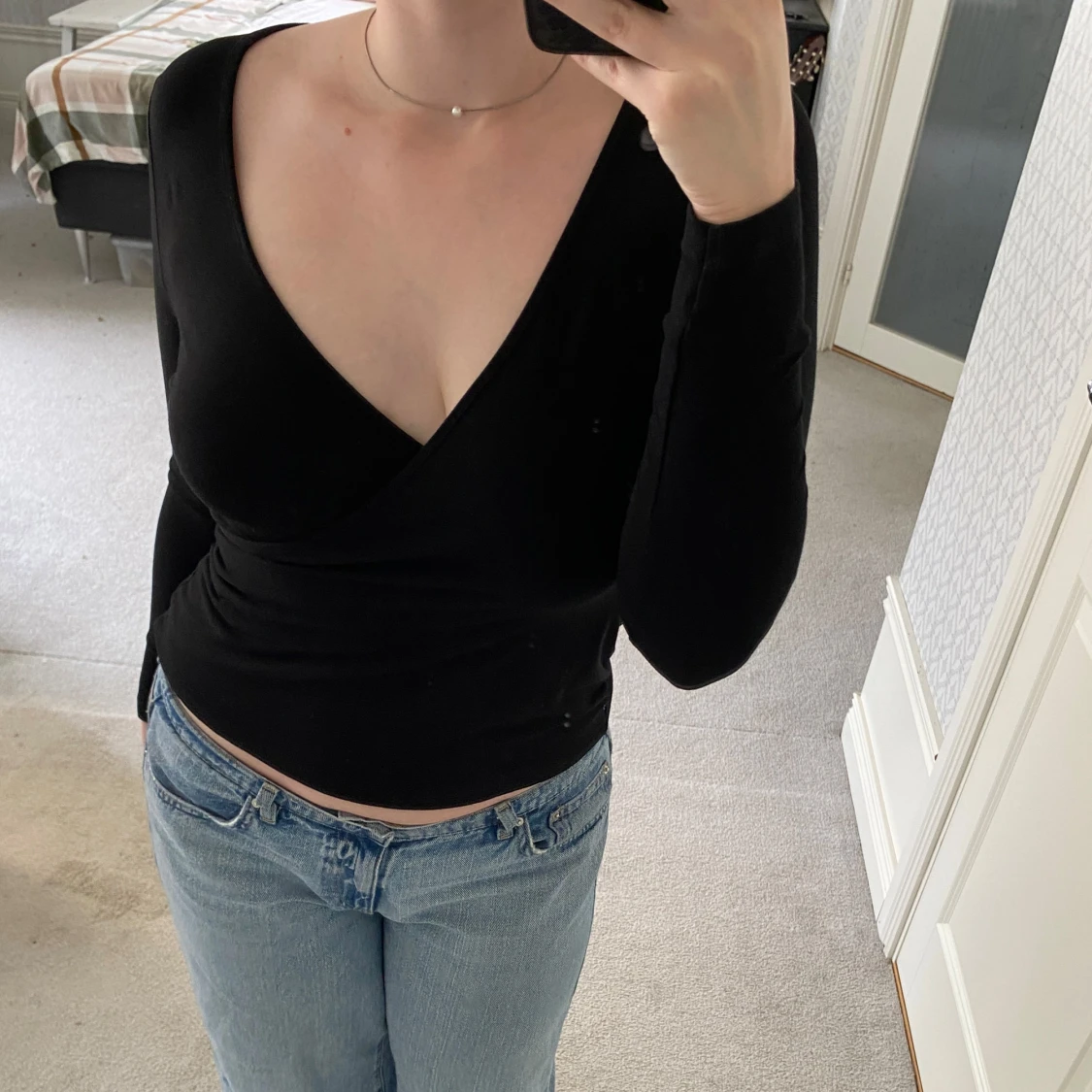 Svart omlottopp från ASOS 