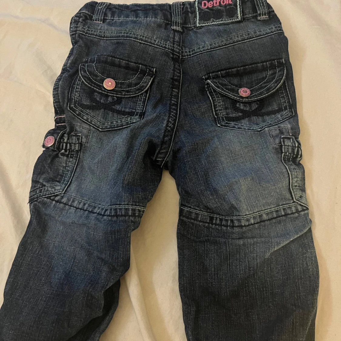 Blå cargopants från Detroit, stl 86( barn st) - 1