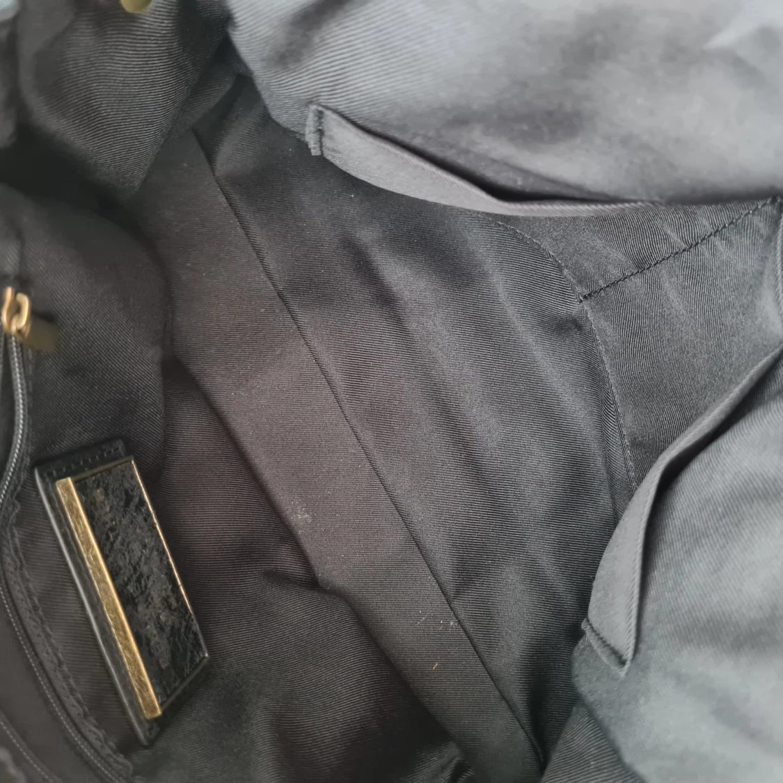 Svart city bag i skinn - 3