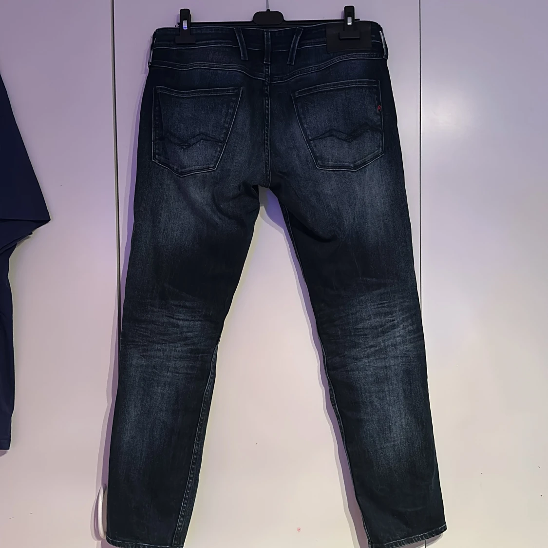 Replay Anbass jeans i mörkblå denim - 1