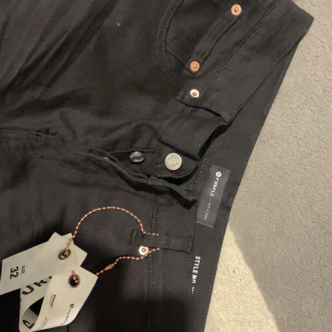  Svarta Purple Brand jeans  - 2