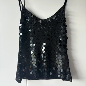 Svart vintage paljettlinne XS - PERFECT CONDITION 🪩🫶🏻