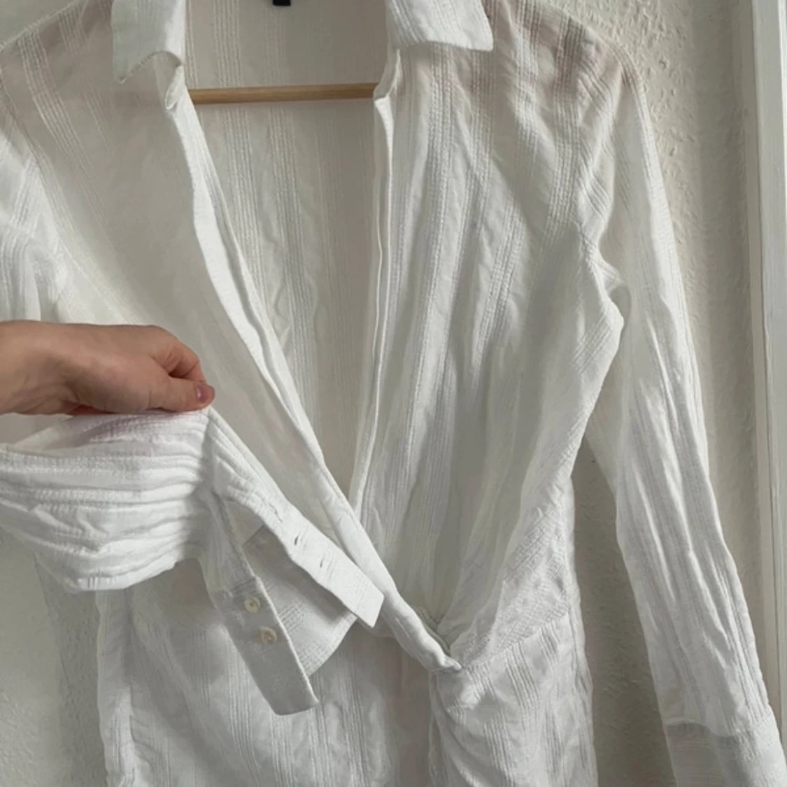 Vit omlottblus från Massimo Dutti - 4