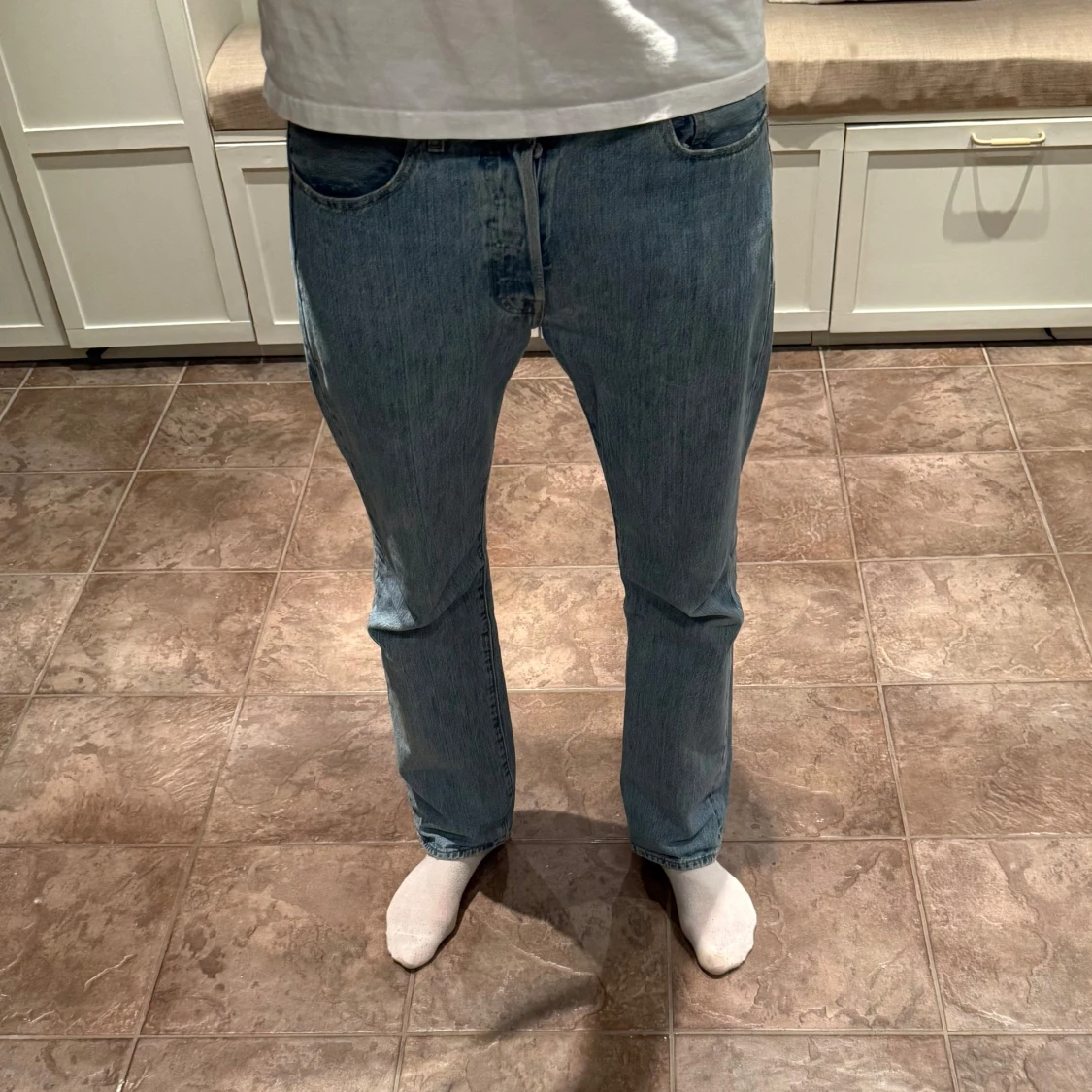 Blå jeansbyxor från levis