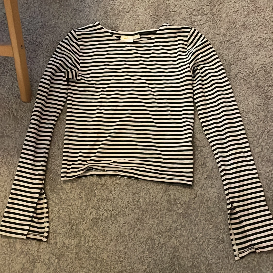 Randig långärmad topp från Gina Tricot