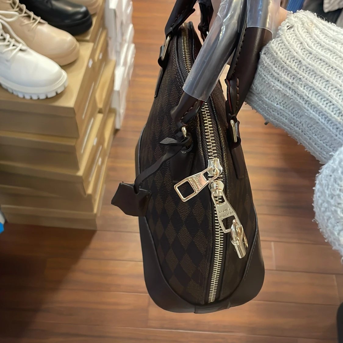 Monogram brun väska - 1