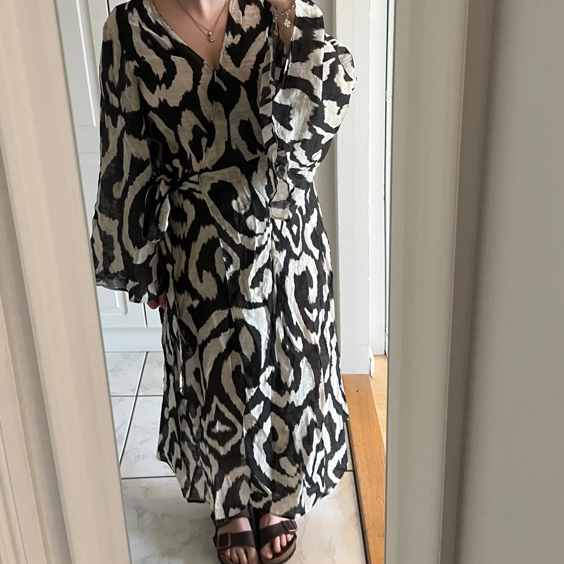 Zebra omlottklänning  - 4