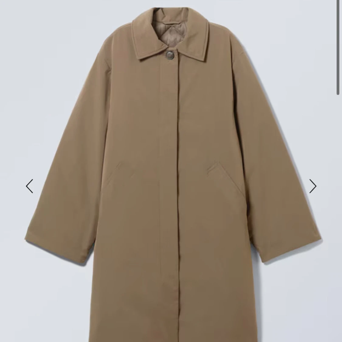 brun/mörkgrön  jacka med krage