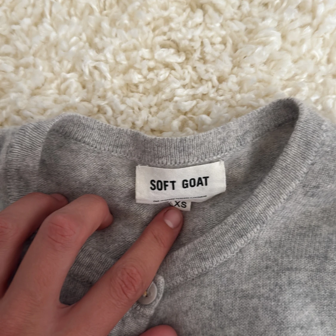 Grå kashmirkofta från Soft Goat XS - 1