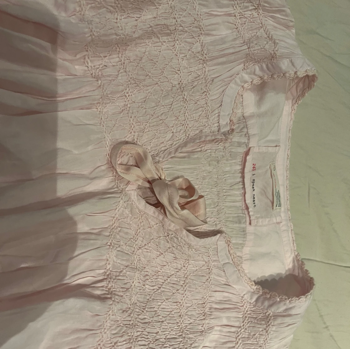 Odd Molly ljusrosa blus med rosett - 2