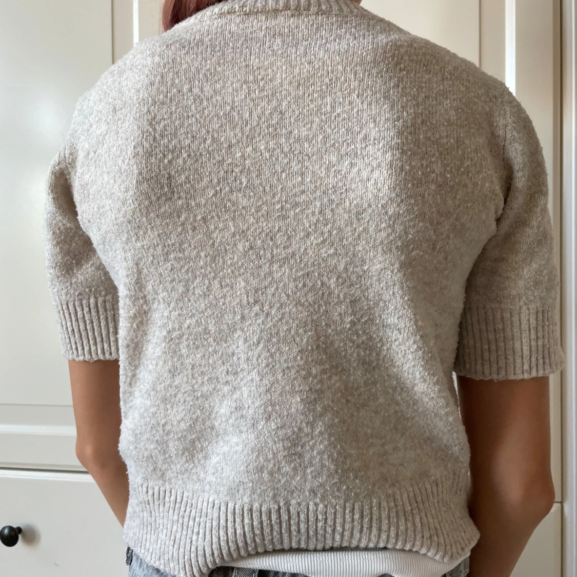 Beige stickad tröja från LMTD - 1