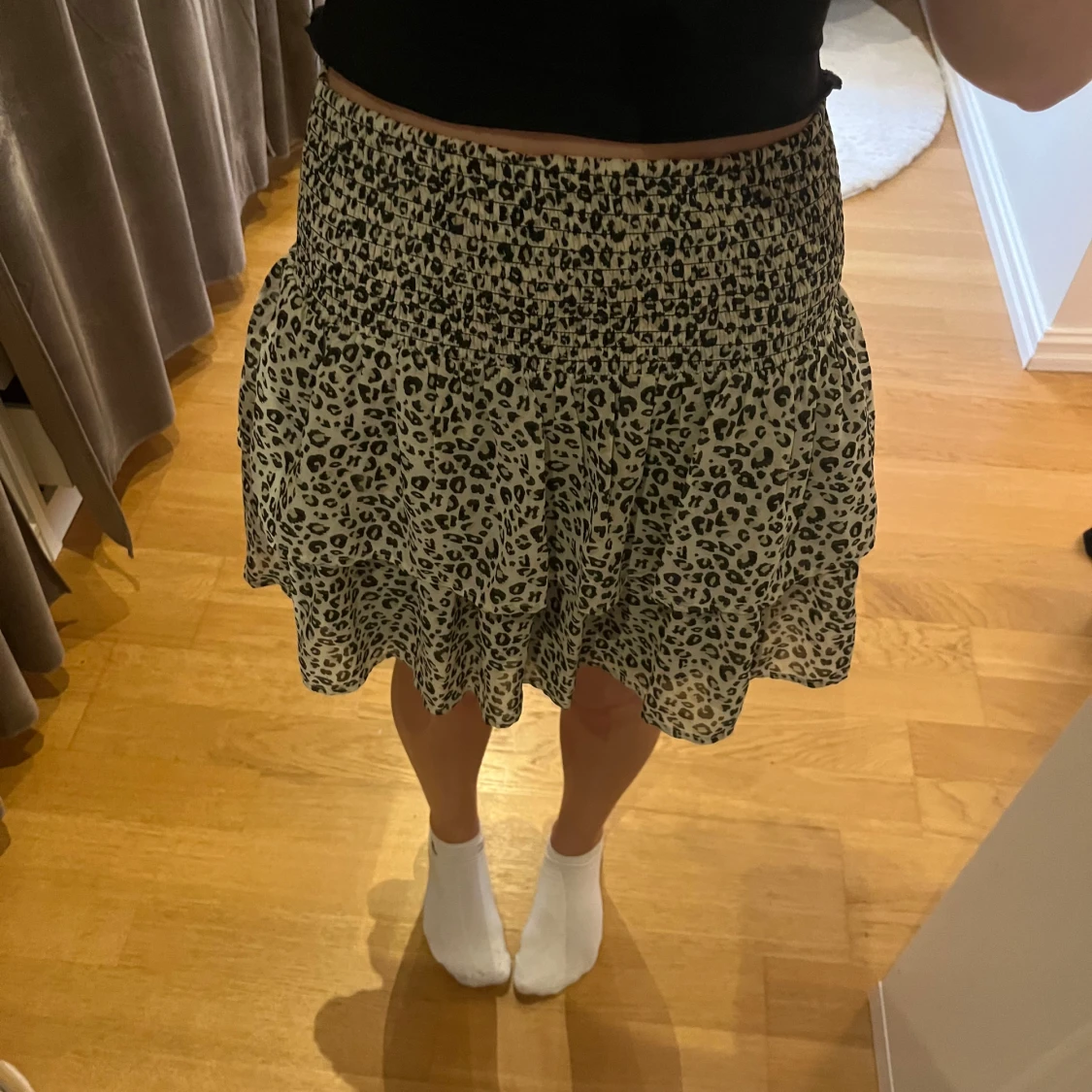 Leopardmönstrad kjol - 1